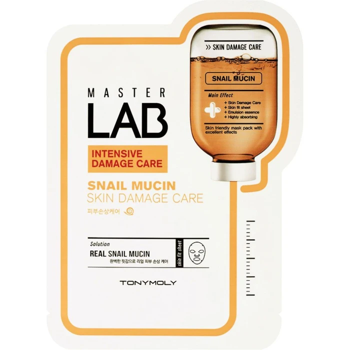Маска для лица Tony Moly Master Lab Snail Mucin с экстрактом муцина 19 мл |