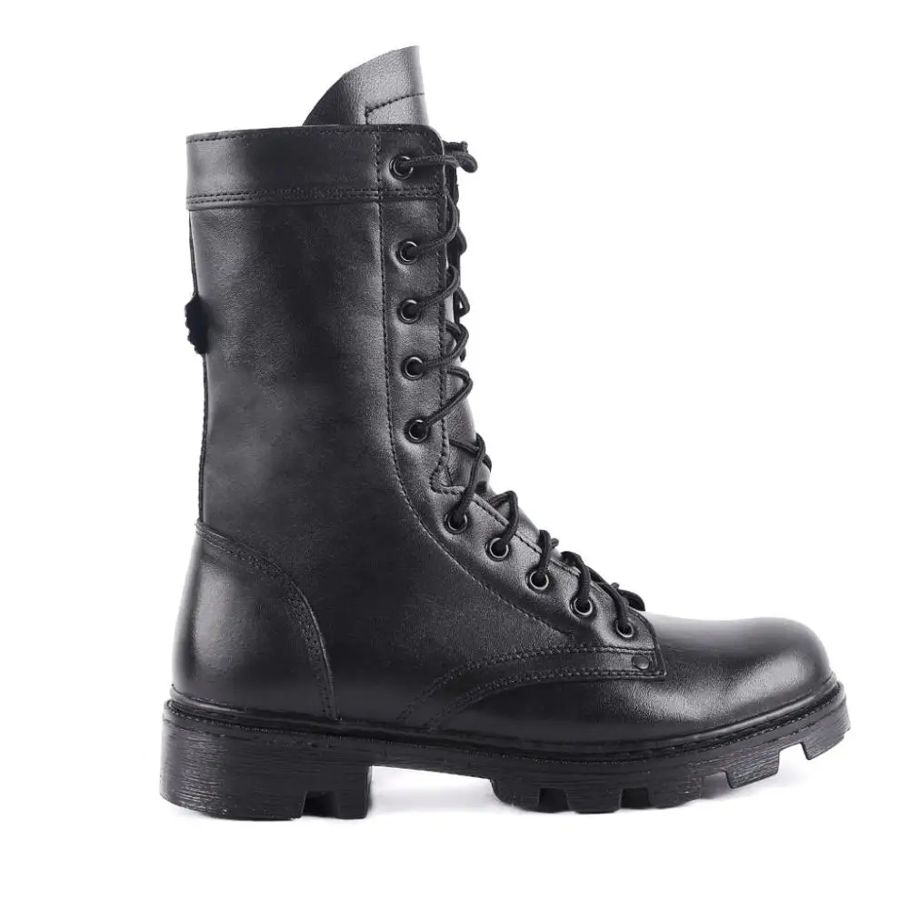 Натуральная кожа черные ботильоны с мехом и шнуровка Мужская Высокая обувь без