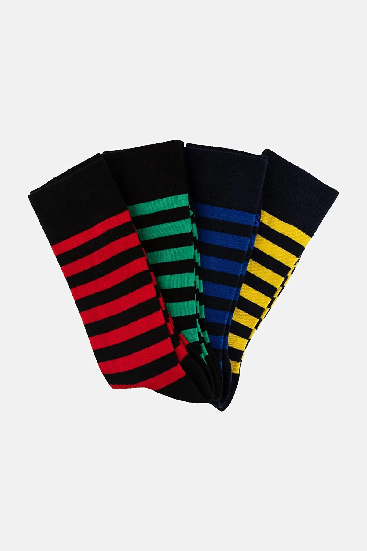 Men's 4 Pack Stripe Socks