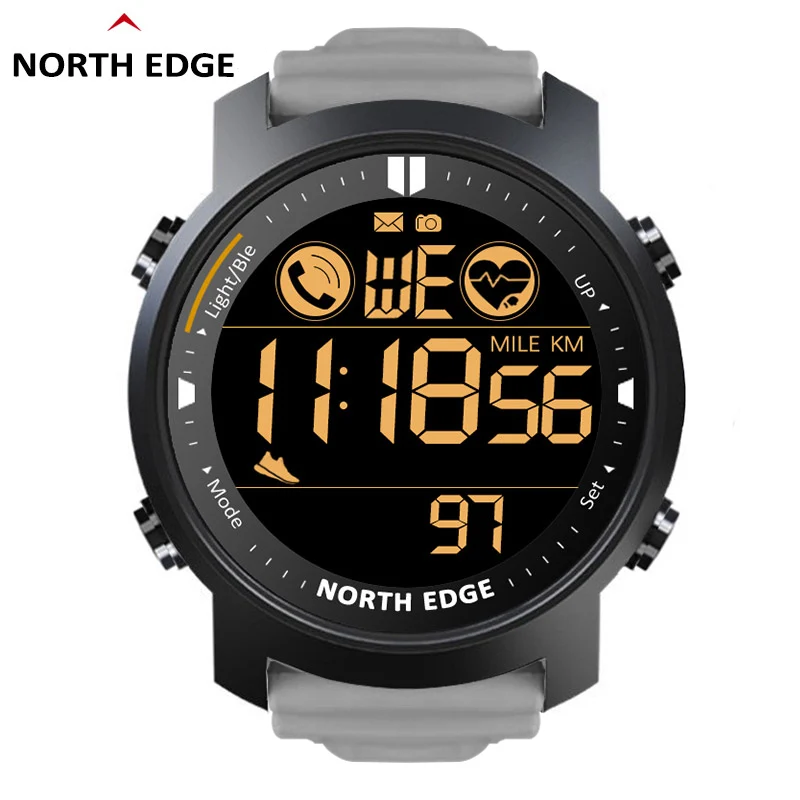

NORTH EDGE Smart Watch Men Heart Rate Monitor Sleep Monitoring Waterproof Sports Mode Bluetooth Pedometer Smartwatch Android IOS