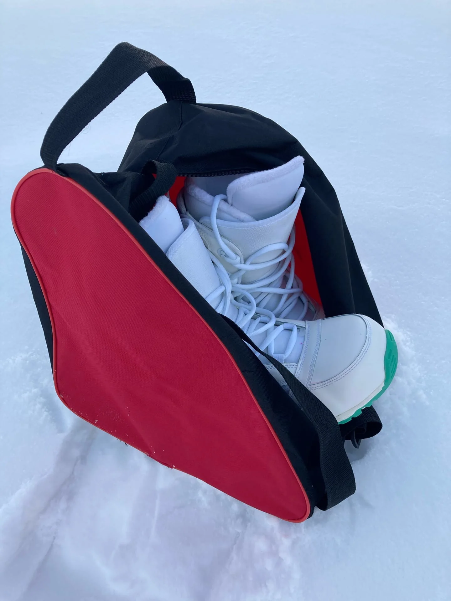 Чехол для горнолыжной обуви или сноуборда черно-красный |