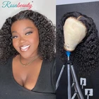 Парик Rosabeauty из человеческих волос с глубокой волной, 13X4 13x 6, парик на сетке спереди, бразильский кружевной Короткий Боб 4x4, парик на сетке для чернокожих женщин