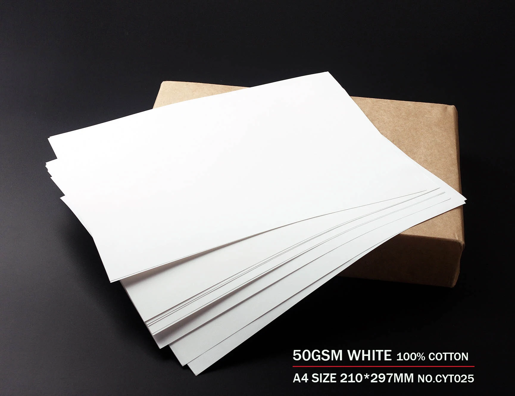 

50gsm US 75% cotton 25% linen paper US Letter Size 216*279mm,White color,red and blue fiber,Waterproof 200 sheets MCYT025