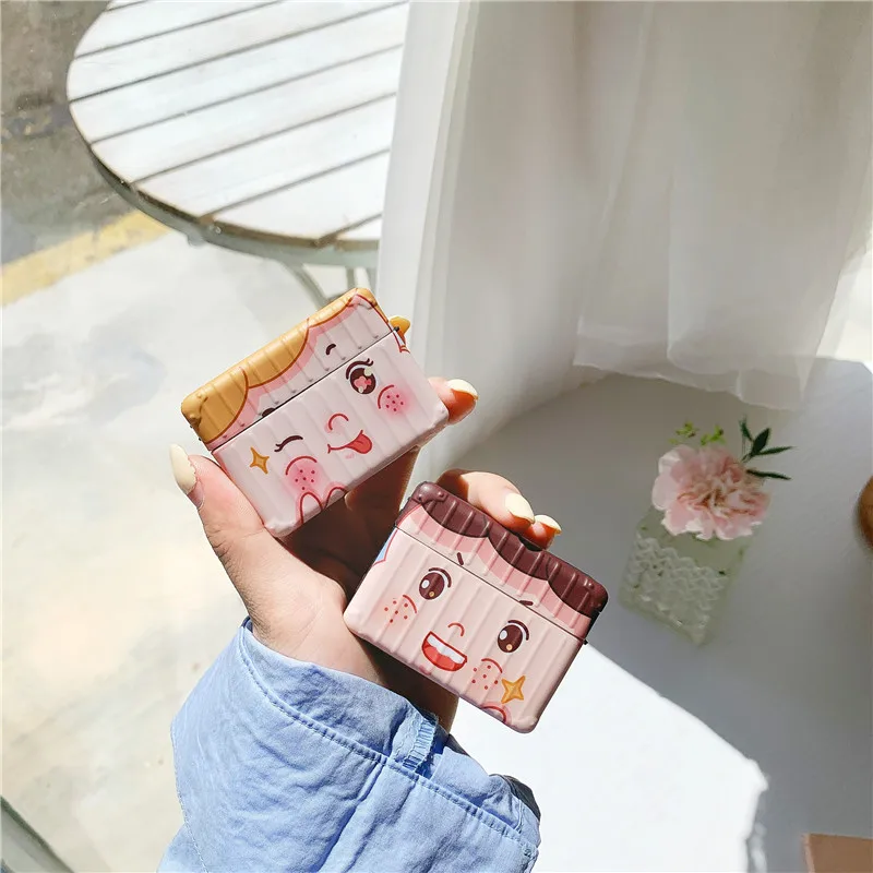 Чехол с забавными выражениями для пары наушников мальчиков и девочек чехол Airpods 2