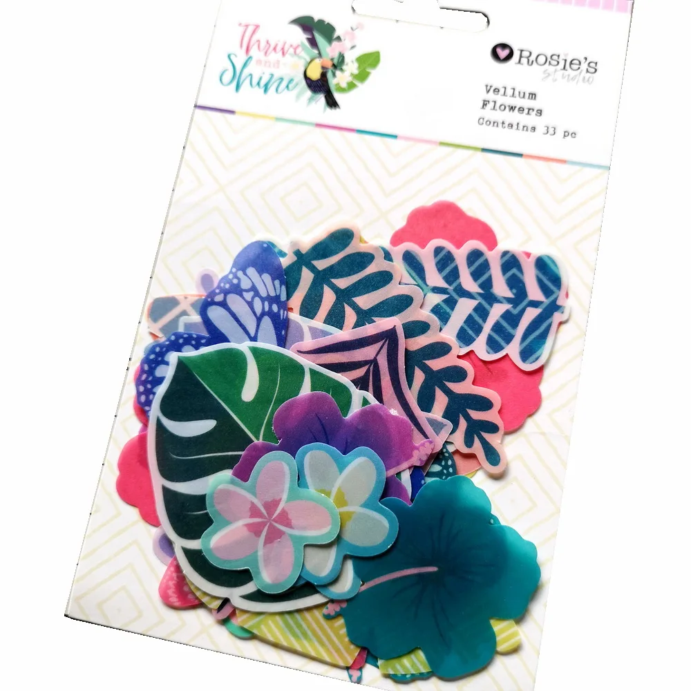 CRZCrafter Vellum Paper Diecuts Ephemera украшение цветы дизайн поделки своими руками и