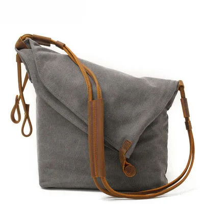 

Fashion Canvas Women Bags Solid Color Casual Shoulder Bag 2021 New Handbag Outdoor Bag Zipper Messenger Bag Main Women