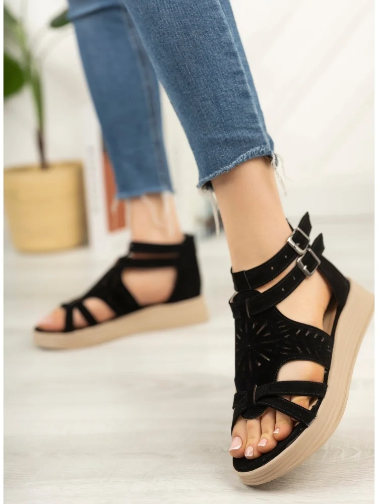 

Summer platform sandals new gray color fashion lady slippers outdoor light comfortable female 2022 quality open sandals