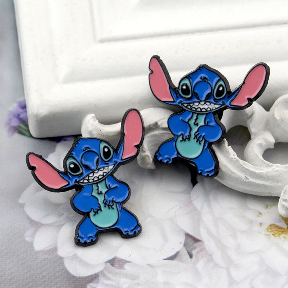Булавки в стиле аниме Harong Stitch And Angel для имени человека милый значок милая
