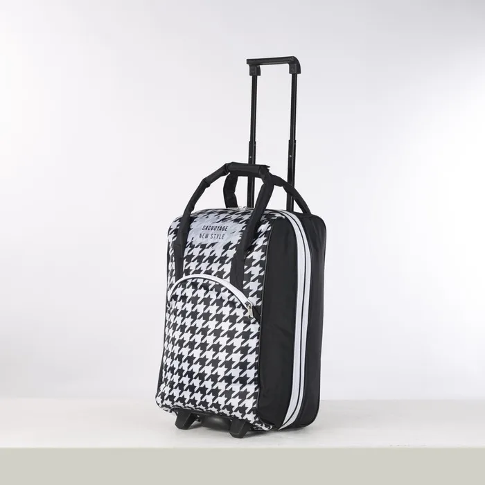 Чемодан малый 20' с сумкой отдел на молнии расширением наружный карман цвет