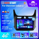 Автомагнитола на Android 10 для Chevrolet Cobalt 2 2011-2018, мультимедийный проигрыватель Viedo с GPS-навигацией, 4G, Wi-Fi, Carplay, автоdvd