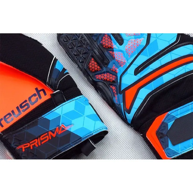 REUSCH PRISMA 3870005 998 синий черный оранжевый вратарь перчатки & NO:9 профессиональный