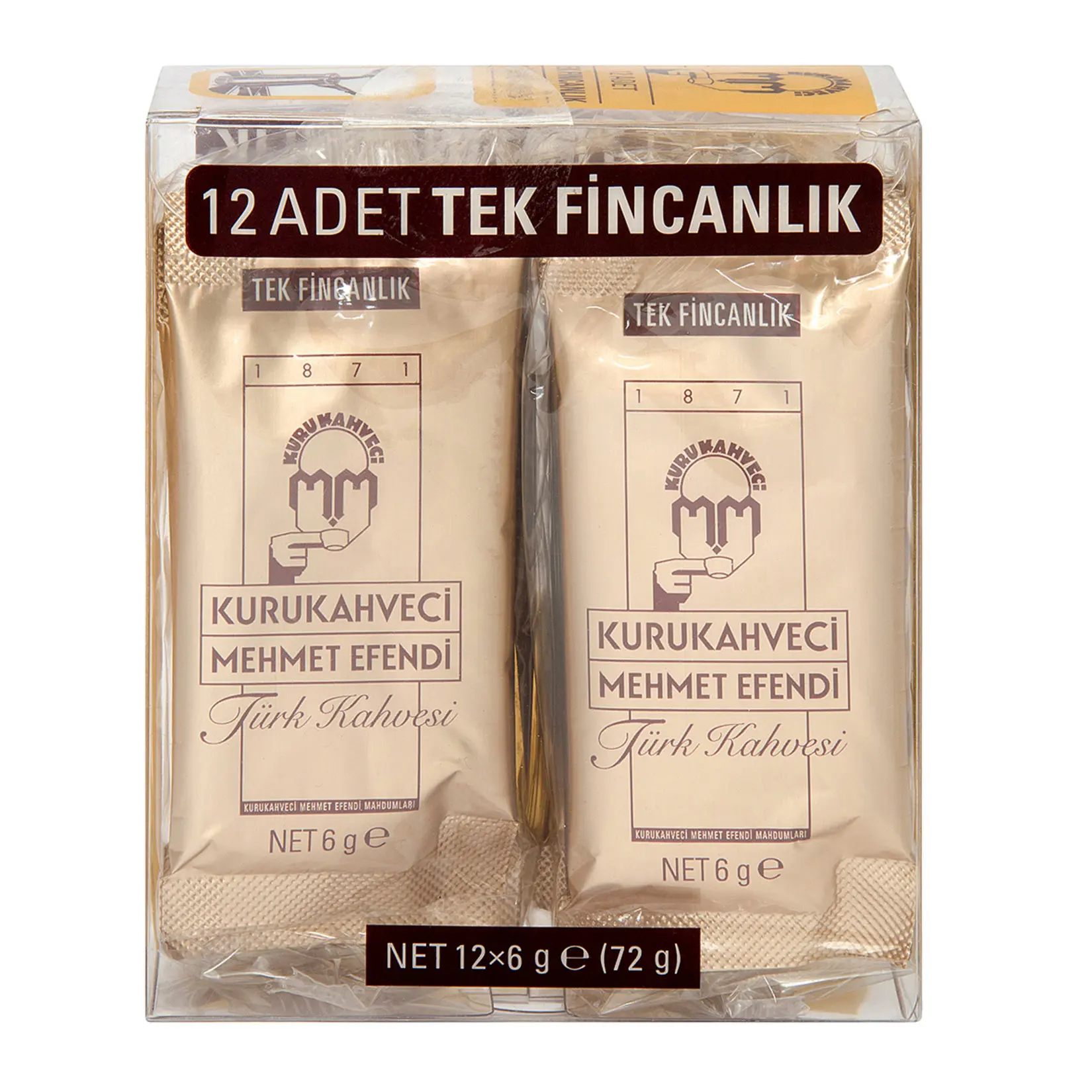 

Kuru Kahveci Mehmet Efendi турецкий кофе 12*6 г одноразовая фольга Упаковка Бесплатная доставка