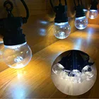 СВЕТОДИОДНАЯ Гирлянда G50 IP65 13 м с круглыми лампочками, прозрачные рождественские уличные водонепроницаемые украшения для свадьбы, сада вечерние НКИ, патио, улицы