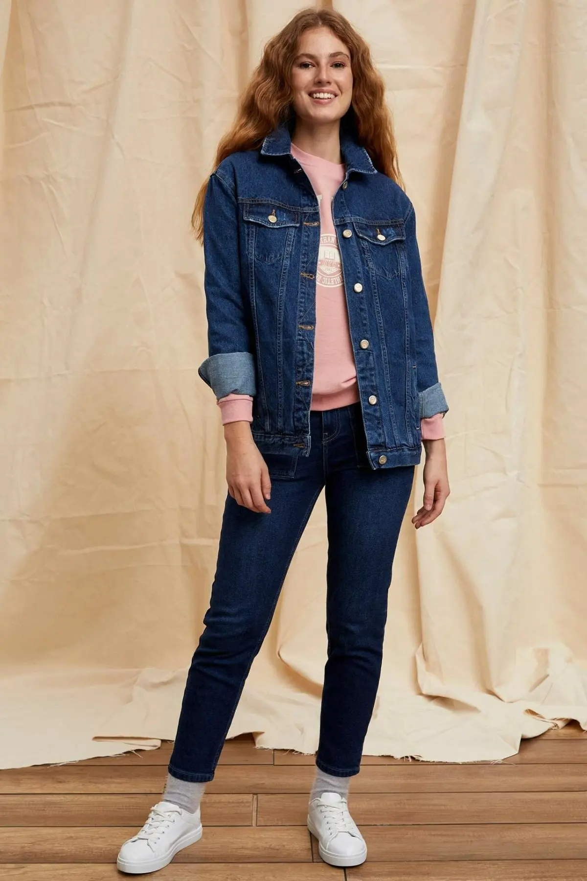 DeFacto модные женские джинсы с отворотом куртка на осень и весну Женская