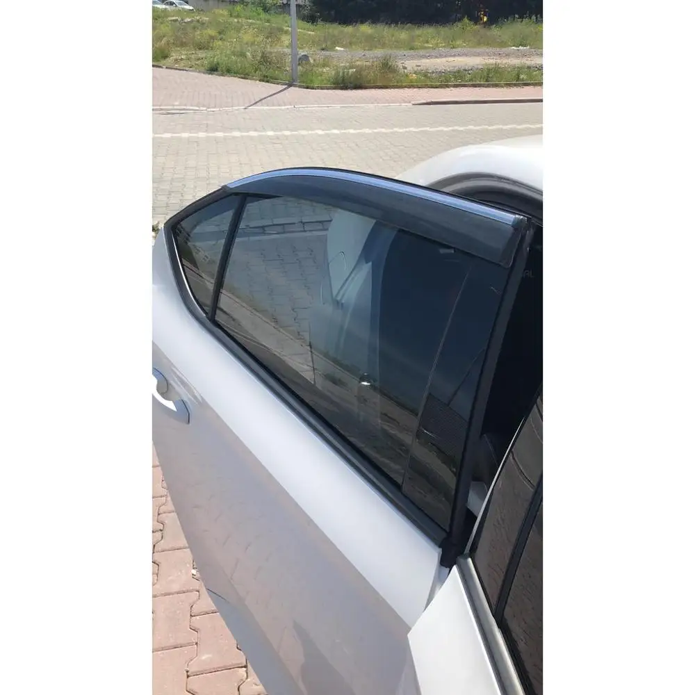 Ветровой дефлектор для Volkswagen хромированные дождевики 2010 2011 2012 2013 2014 2015 4 шт.