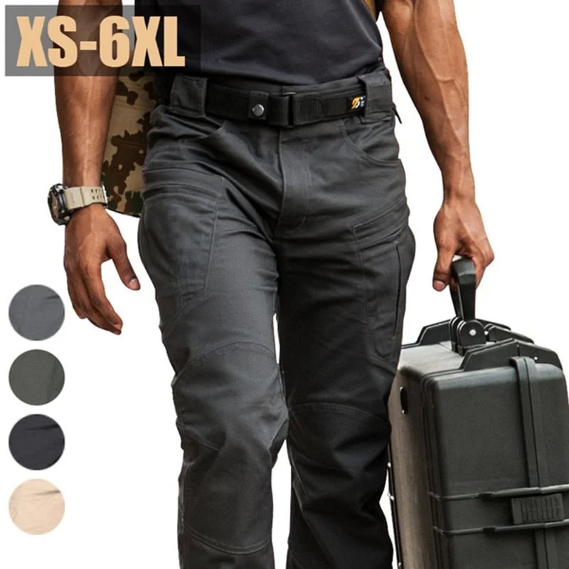 

New Men's Summer Casual Cargo Pants Classic Outdoor Hiking Trousers Slim Waterproof Wear Resistant Military Army Tactical Pants