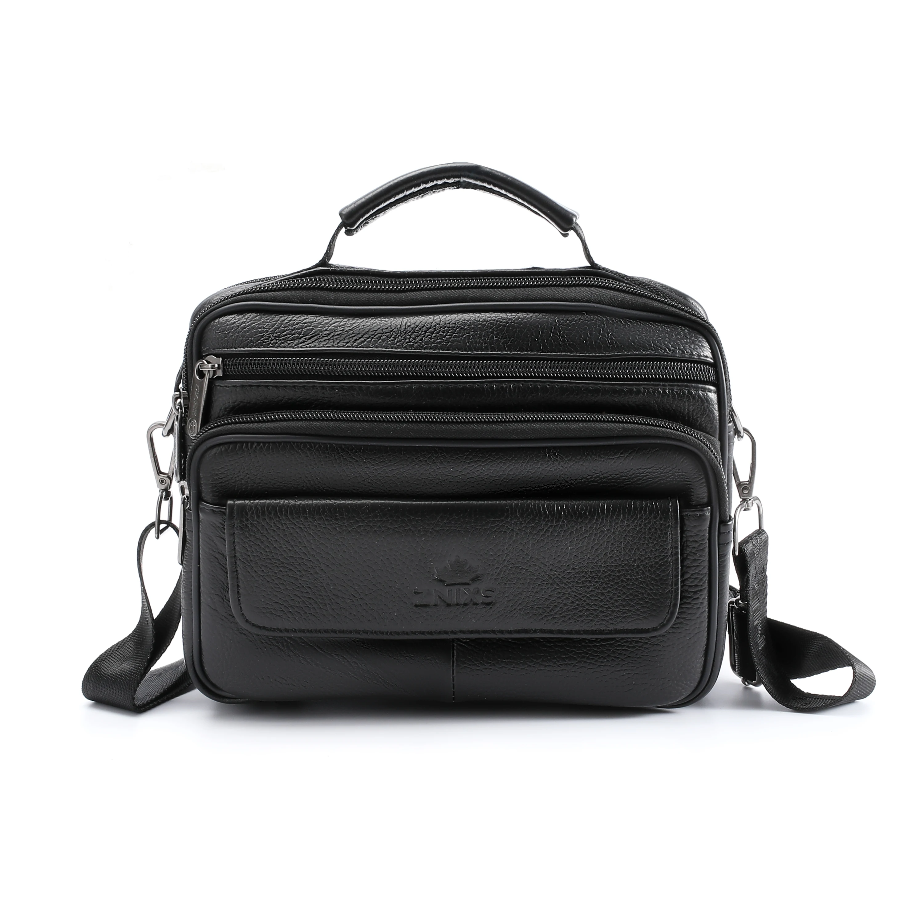 Brand 100% Genuine Leather Men's shoulder bag men's messenger bag horizontal satchel new small men's designer handbag men's bag