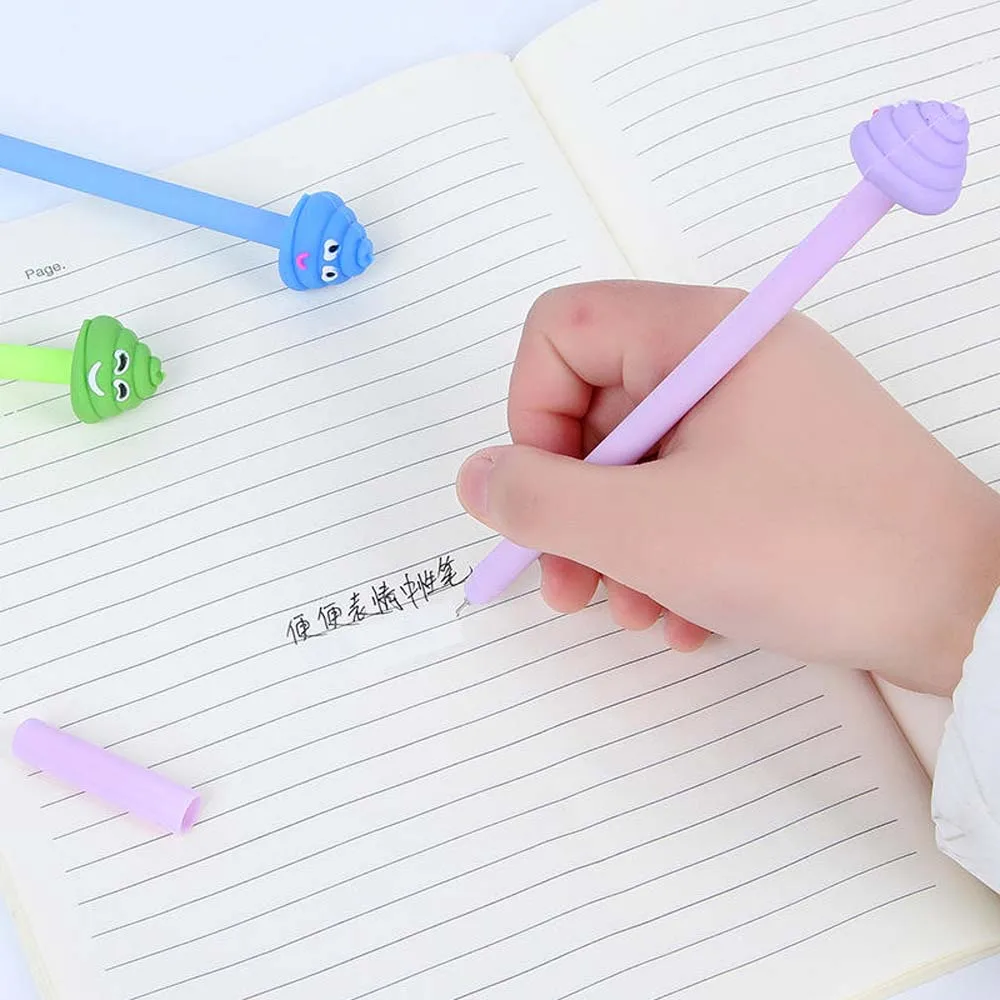 Милые кавайные цветные пластиковые гелевые ручки креативные табуреты смешные
