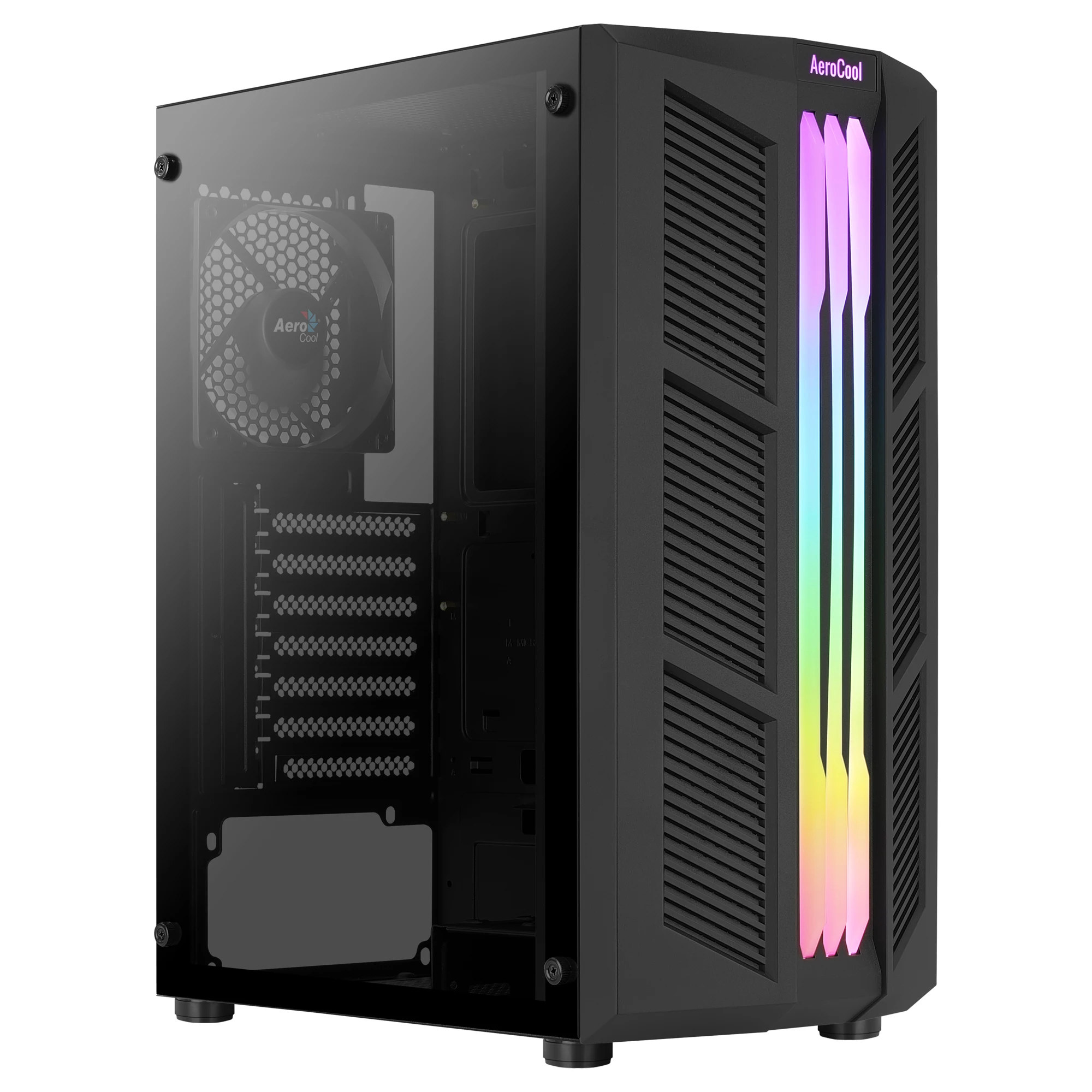 Aerocool PRIME ATX PC чехол тройной ARGB передний полное закаленное стекло боковая панель
