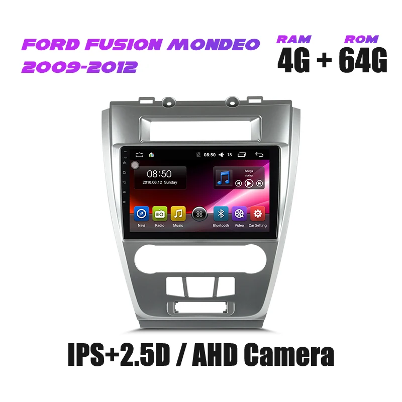 IYING Штатная магнитола для Ford Fusion Mondeo 2009 2010 2011 2012 андроид 9.0 до 8-ЯДЕР Автомобильное головное устройство автомагнитола мультимедиа автомобиля gps навигация аудио стерео - Цвет: 64G