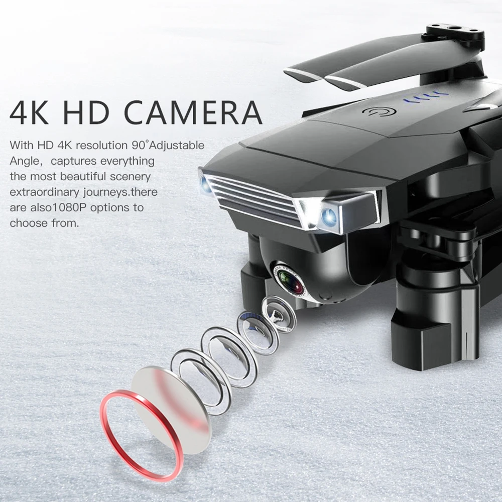Drone 4K SG901 Cool Quadcopter 2 Camera Stable Gimbal Altitude Hold 4096x3072P 2048*1080P HD Gift Kids Uav 2.4G 4CH 6-Axis dron