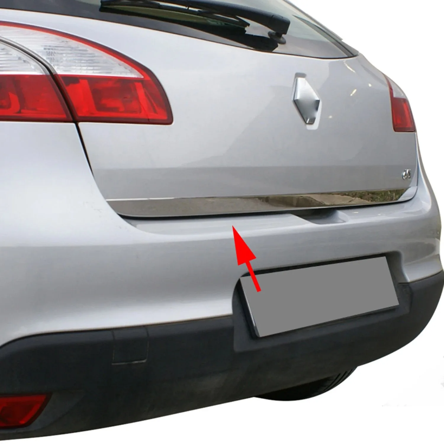 Renault Megane 3 Chrome Luggage Bottom Trim Stainless Steel (2010-)