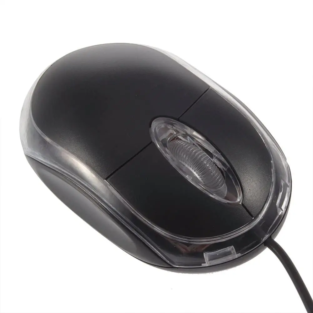 Raton Проводная компьютерная оптическая usb мышь со светодиодной светильник мини ПК