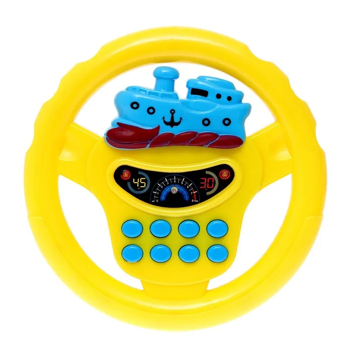 Руль музыкальный 'Транспорт' световые и звуковые эффекты работает от