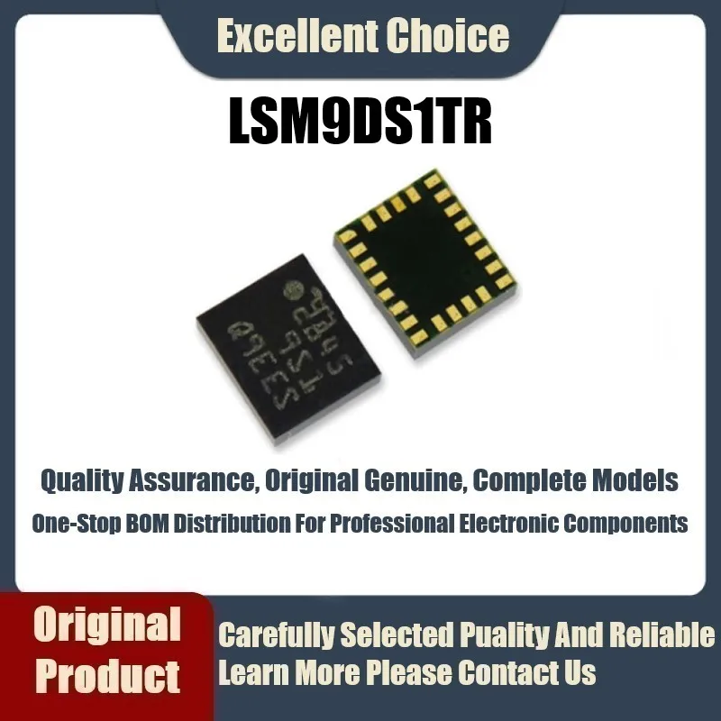 

(1-5Pcs/Lot) Original Genuine SMD LSM9DS1TR LSM9DS1 9S1 Package LGA-24 Motion and Positioning Sensor