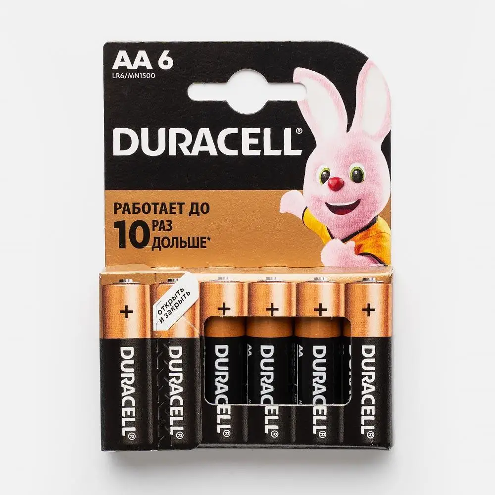 Батарейки Duracell AA 6 шт.|Батареи| |