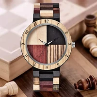 top luxury business quality wood wristwatch special design simple casual fashion vintage mens wooden watch
