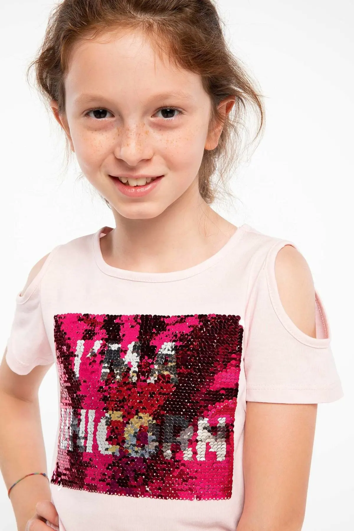 DeFacto/Новая летняя модная футболка с круглым вырезом и короткими рукавами для