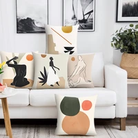 nordic abstract simple cushion covers 45x4550x5040x40cm50x50cm geometric floral car outdoor sofa decorative cushion cover