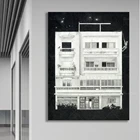 Bauhaus Tel avim-фасадная установка  Лимитированная печать  Ручная роспись  Настенное искусство  Украшение стен  Архитектура