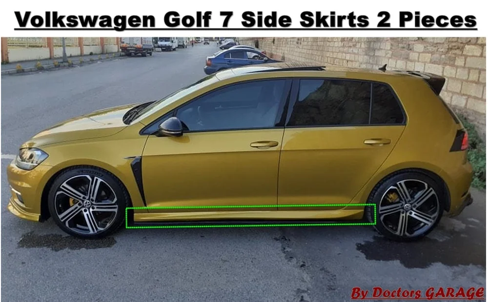 Боковая юбка для Volkswagen Golf 7 2012 2013 2014 2015 2016 2017 2018 2019 2020 комплект боковых кузовов на