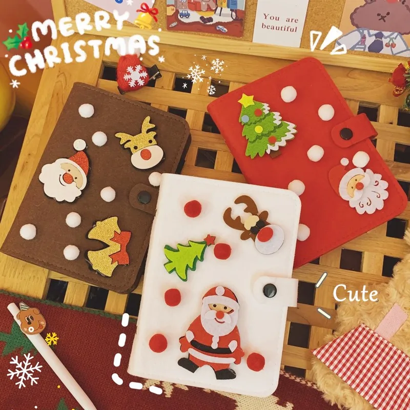 

Cartoon Cute Hand Ledger Loose Leaf Notepad A5 Children Student Christmas Stationery Gift Binder Notebook Diary Books