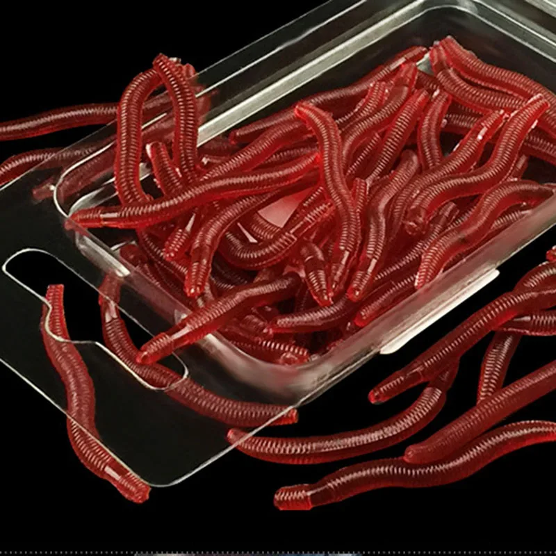 50 шт. 3 5 см искусственный дождевой червь рыболовные приманки форель Морская