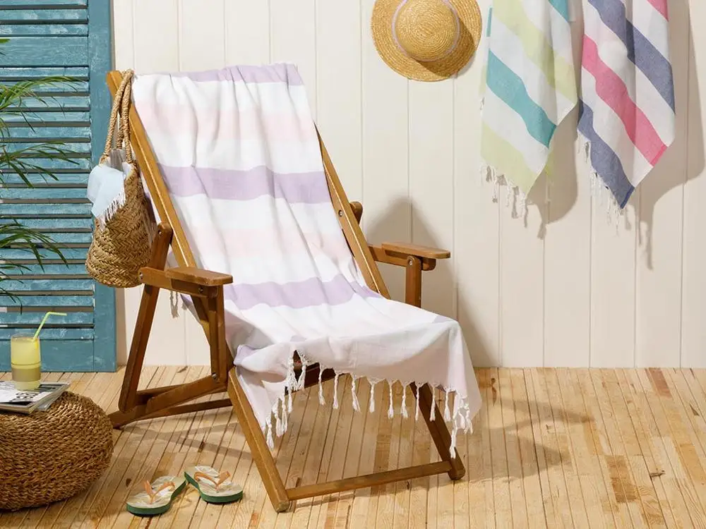 Хлопковое очень большое турецкое банное полотенце с кисточками туристическая