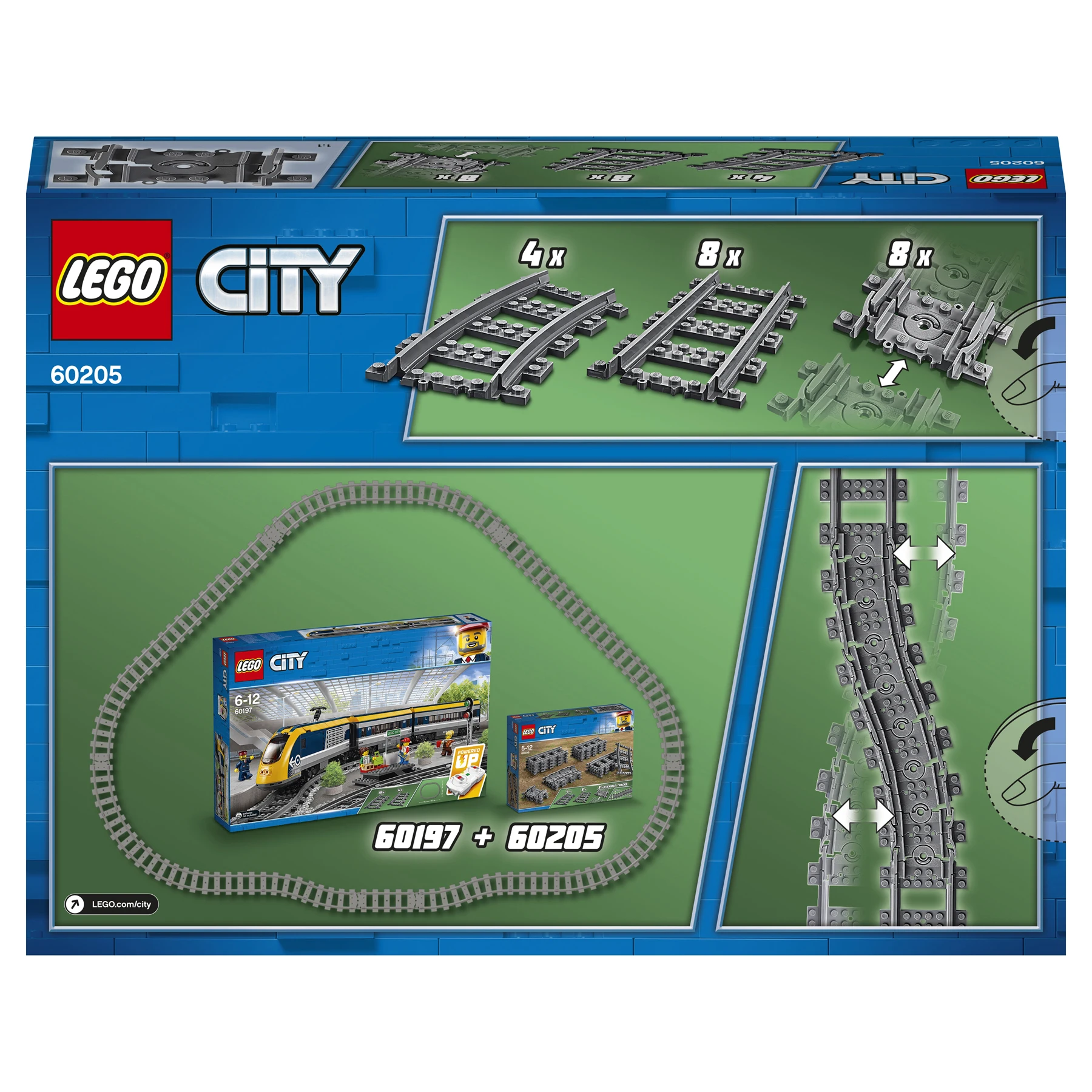 Конструктор LEGO City Trains 60205 Рельсы|Блочные конструкторы| |