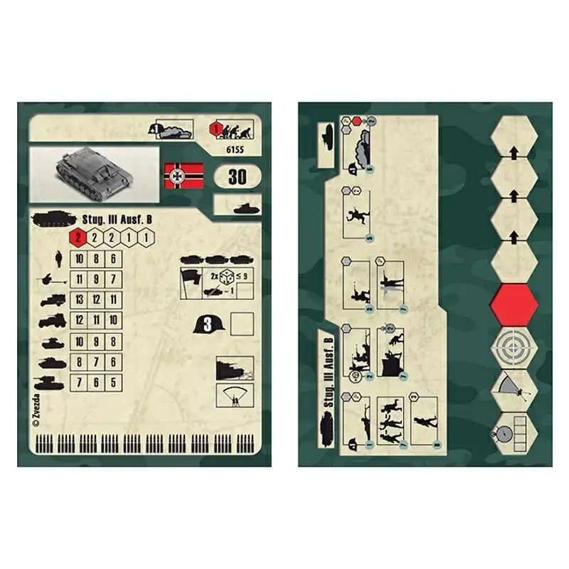 National team model German штурмовое gun StuG-III Ausf B Zvezda 6155 scale 1/100 military miniature plastic models |