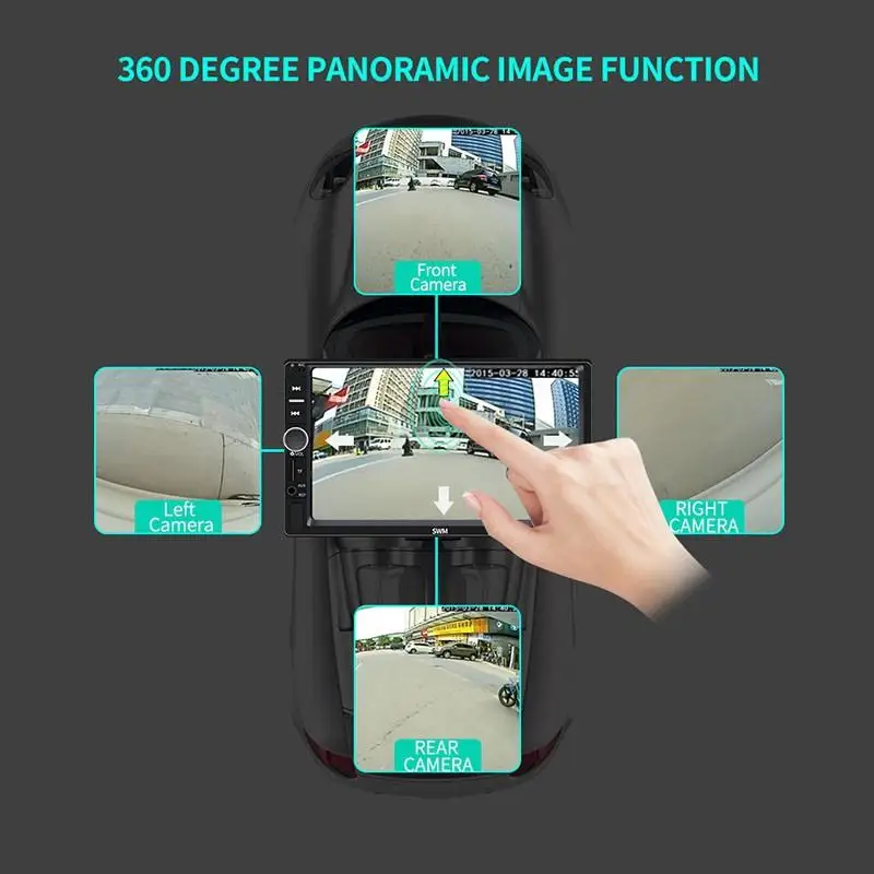 Автомагнитола 2 din 7 &quotсенсорный экран автомобильный мультимедийный плеер 360