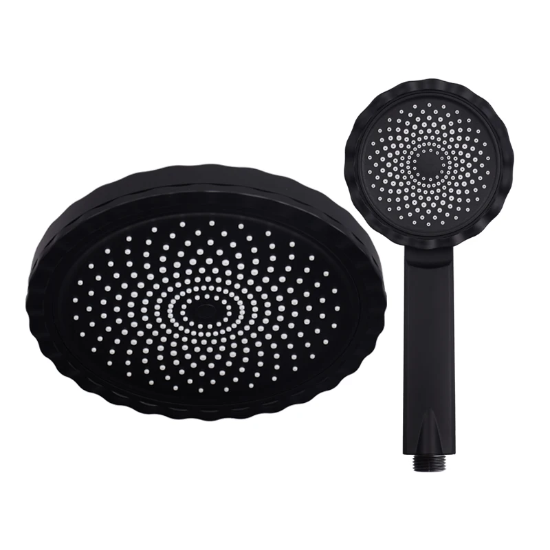

Dokour Rainfall Shower Head Matte Black Bathroom Accessories Cabin Massage Top Water Saving High Pressure Shower Systems Product