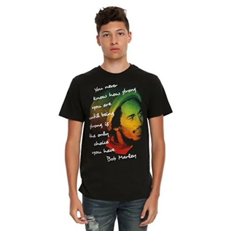

Hot Sale men fashion shirt Printed T-shirt rley Being Strong Quote T-Shirt