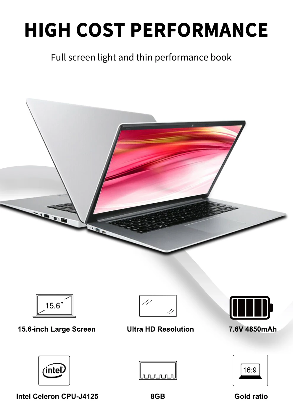 Laptop 15.6 1920*1080 4 cores 8GB RAM 256 SSD | Laptops