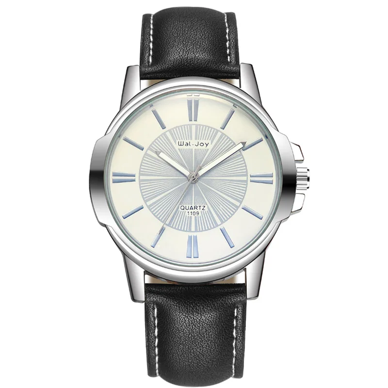 WJ-8103 Wal-Joy reloj hombre 2019 новые модные мужские часы ведущей марки кожаные кварцевые
