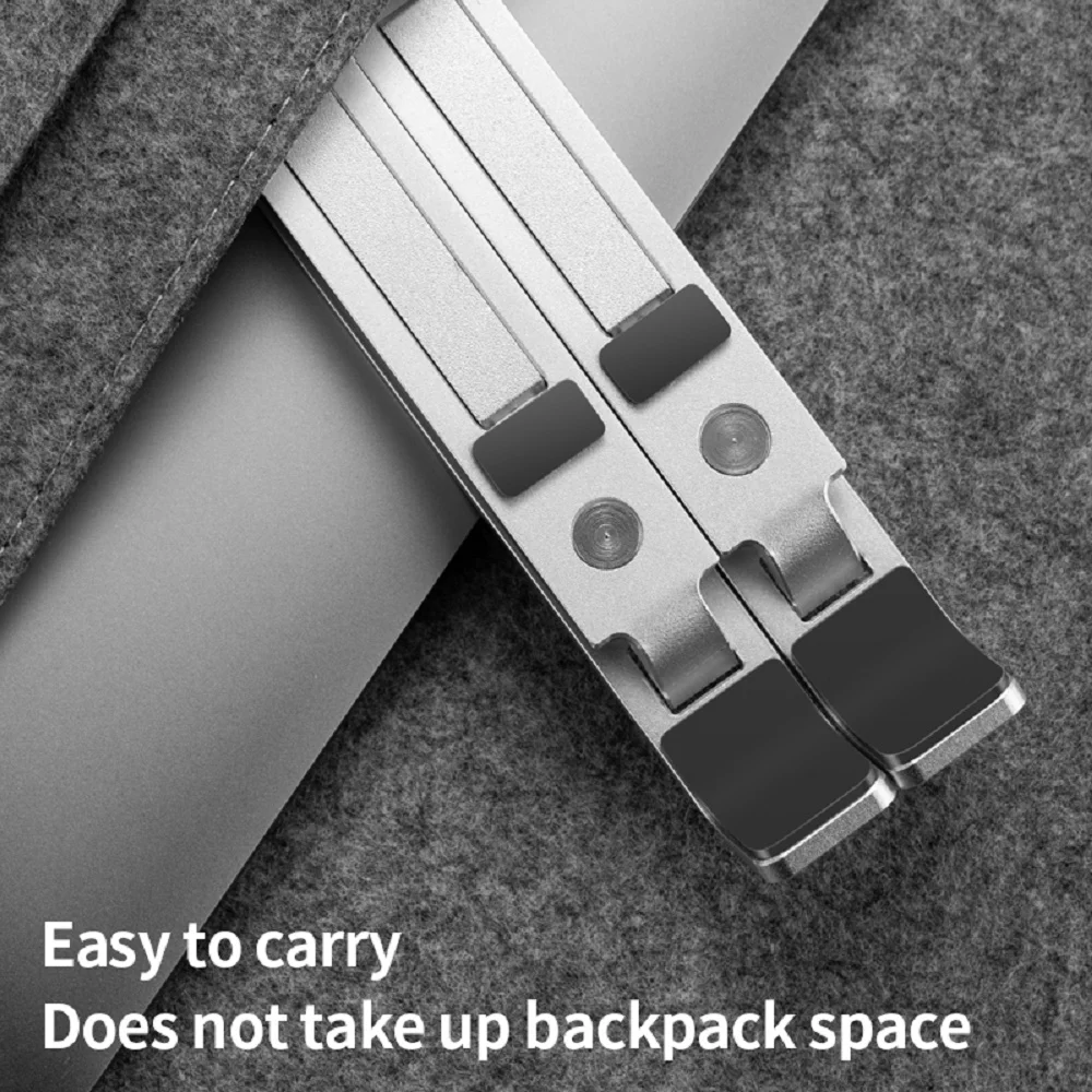 Держатель-подставка для ноутбука LLANO алюминиевый регулируемый кронштейн