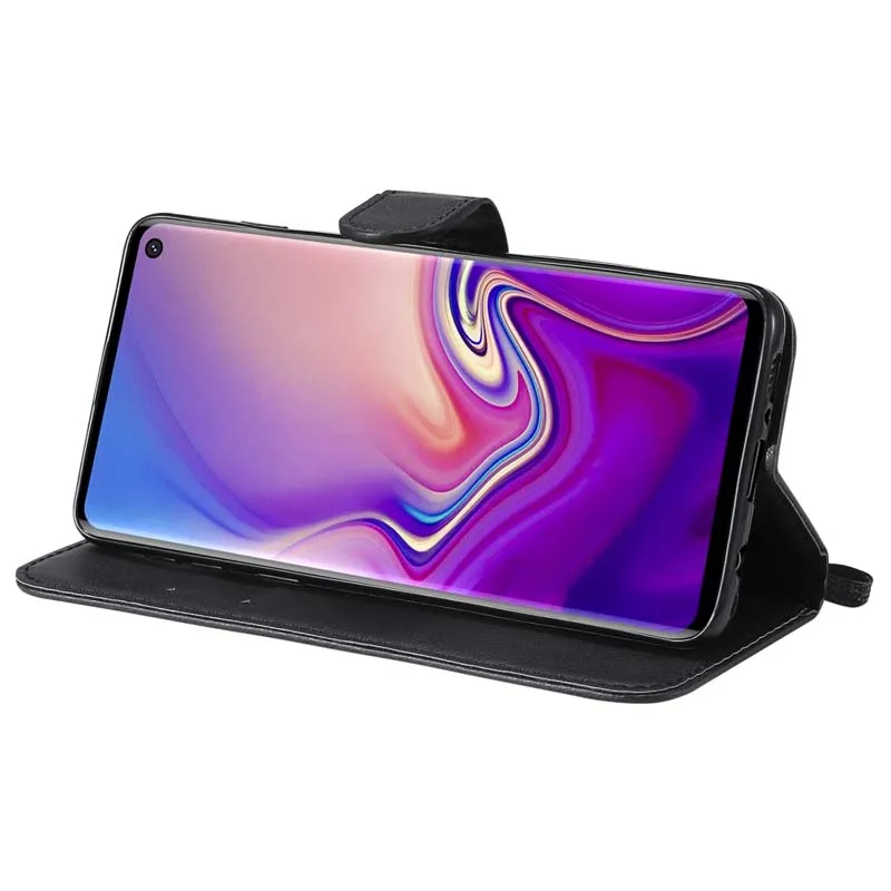 Чехол-книжка для смартфонов Samsung Galaxy J S Note серий кожаный с карманом пластиковых