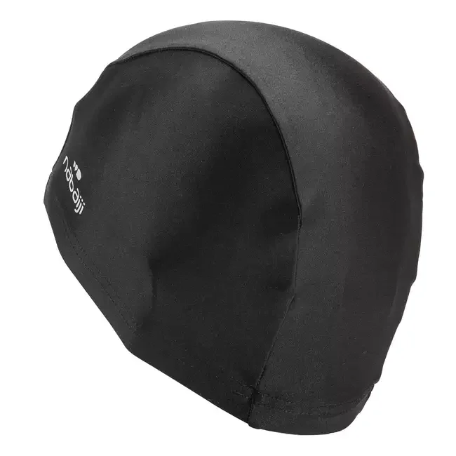

Swimming Cap Waterproof PU Fabric Protect Ears Long Hair Sports Swim Pool Hat Free size for Men & Women Solid Color for child