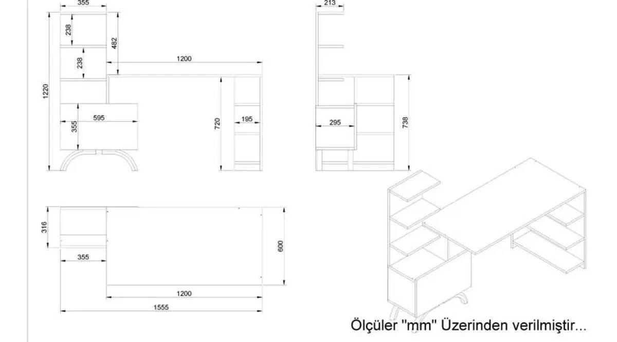 

Kalender Decor Olivia Study Desk White