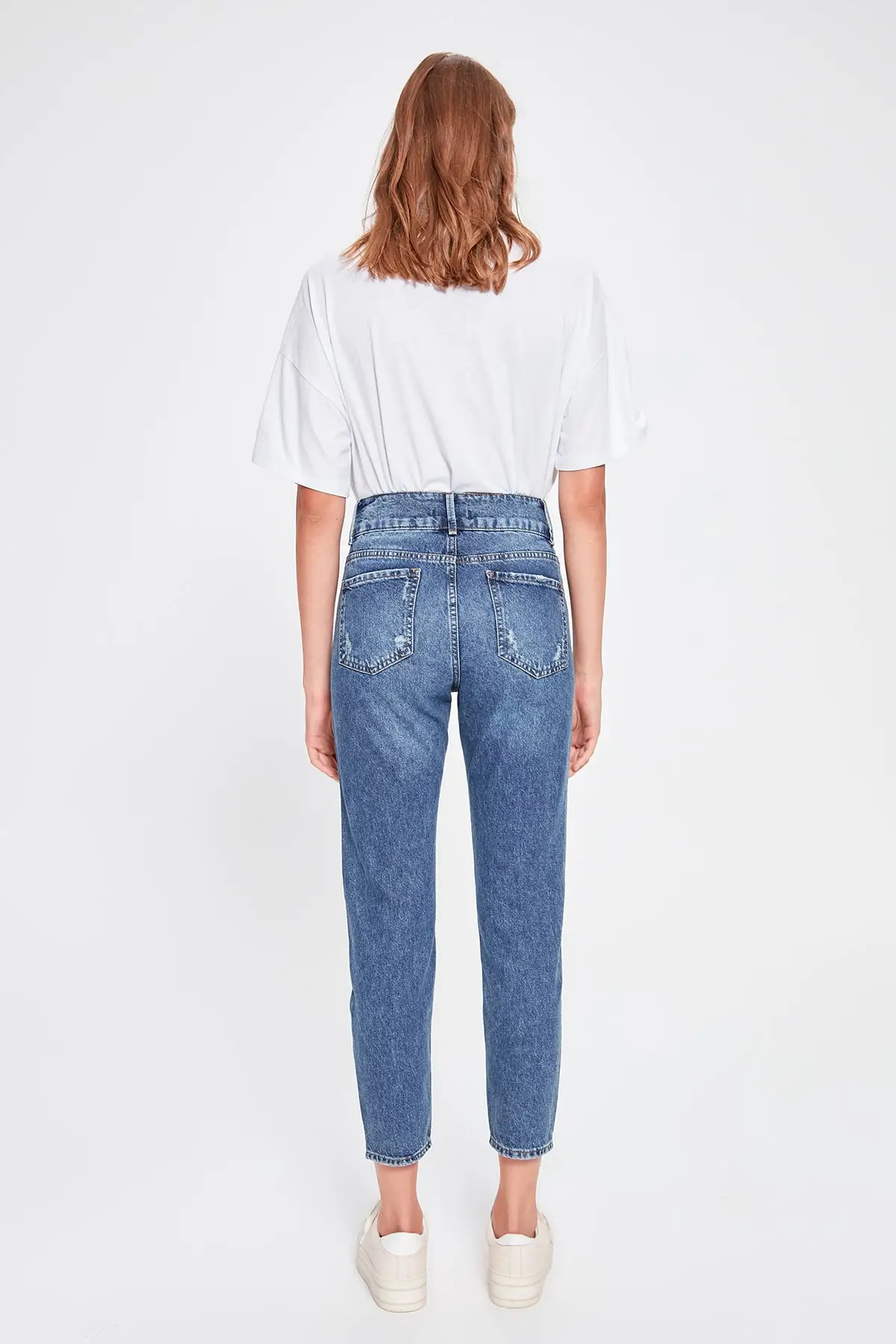 Trendyol синие джинсы для мам TWOAW20JE0149